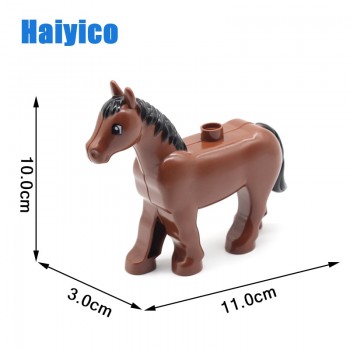 Animal Zoo Original Big Building Blocks Classic Accessories Compatible with Duplo Figure Set Bricks Children Baby Toys DIY Gift