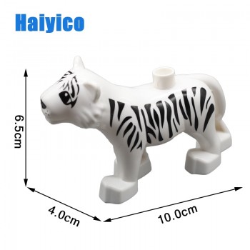 Animal Zoo Original Big Building Blocks Classic Accessories Compatible with Duplo Figure Set Bricks Children Baby Toys DIY Gift