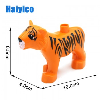 Animal Zoo Original Big Building Blocks Classic Accessories Compatible with Duplo Figure Set Bricks Children Baby Toys DIY Gift