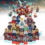 Single Legoings 0246 DE-Mark33 Iron Man Super Hero The Avengers Ironman Building Blocks Mini-block Toys Children Gift