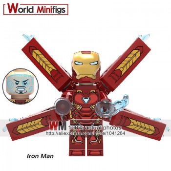Single Legoings 0246 DE-Mark33 Iron Man Super Hero The Avengers Ironman Building Blocks Mini-block Toys Children Gift