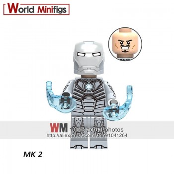 Single Legoings 0246 DE-Mark33 Iron Man Super Hero The Avengers Ironman Building Blocks Mini-block Toys Children Gift