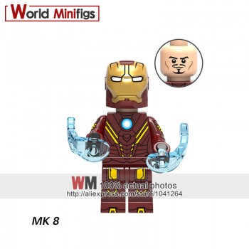 Single Legoings 0246 DE-Mark33 Iron Man Super Hero The Avengers Ironman Building Blocks Mini-block Toys Children Gift