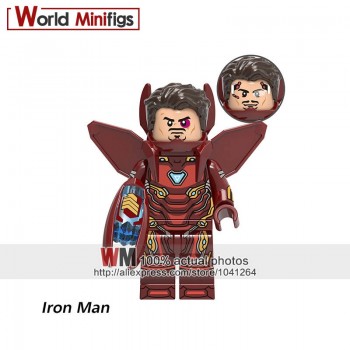Single Legoings 0246 DE-Mark33 Iron Man Super Hero The Avengers Ironman Building Blocks Mini-block Toys Children Gift