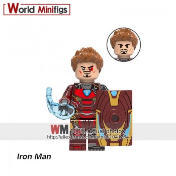 Single Legoings 0246 DE-Mark33 Iron Man Super Hero The Avengers Ironman Building Blocks Mini-block Toys Children Gift