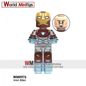 Single Legoings 0246 DE-Mark33 Iron Man Super Hero The Avengers Ironman Building Blocks Mini-block Toys Children Gift