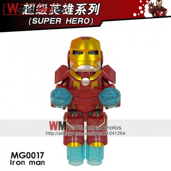 Single Legoings 0246 DE-Mark33 Iron Man Super Hero The Avengers Ironman Building Blocks Mini-block Toys Children Gift