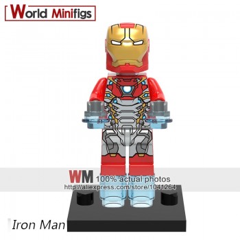 Single Legoings 0246 DE-Mark33 Iron Man Super Hero The Avengers Ironman Building Blocks Mini-block Toys Children Gift