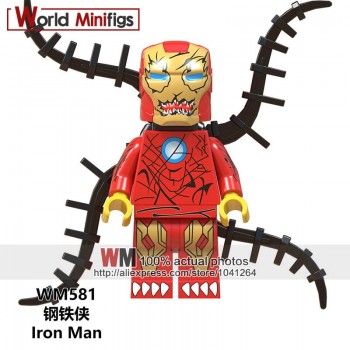 Single Legoings 0246 DE-Mark33 Iron Man Super Hero The Avengers Ironman Building Blocks Mini-block Toys Children Gift