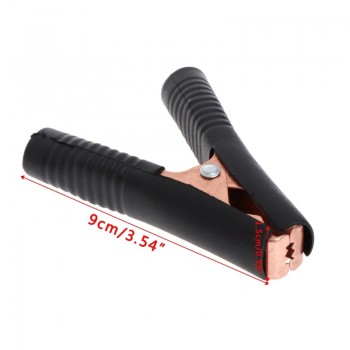 2 Pcs 100A Car Vehicle Battery Test Alligator Clips Crocodile Clamps 90mm
