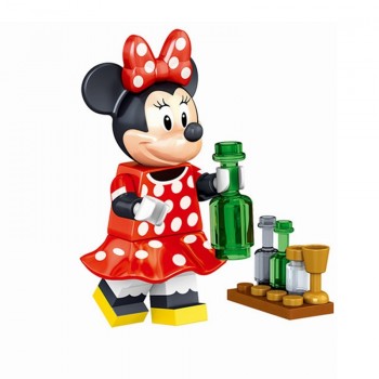 Cartoon Minnie Donald Duck Daisy Tinker Bell Joker Single Sale Building Blocks Toys for Children Compatible for Legoing Figures