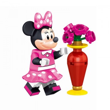 Cartoon Minnie Donald Duck Daisy Tinker Bell Joker Single Sale Building Blocks Toys for Children Compatible for Legoing Figures