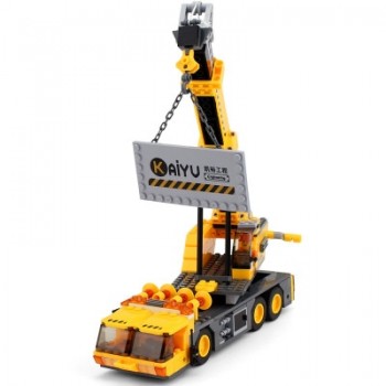 380Pcs LegoINGs City Engineering Construction Crane Lift Model Building Blocks Sets Bricks Figures Educational Toys for Childre