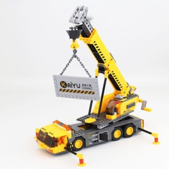 380Pcs LegoINGs City Engineering Construction Crane Lift Model Building Blocks Sets Bricks Figures Educational Toys for Childre