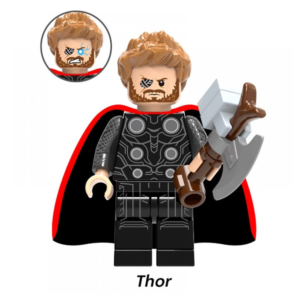 Single figures Marvel Avengers 3 Infinity War Thor Ragnarok Thanos Infinity Gauntlet Iron Man building blocks toys for children