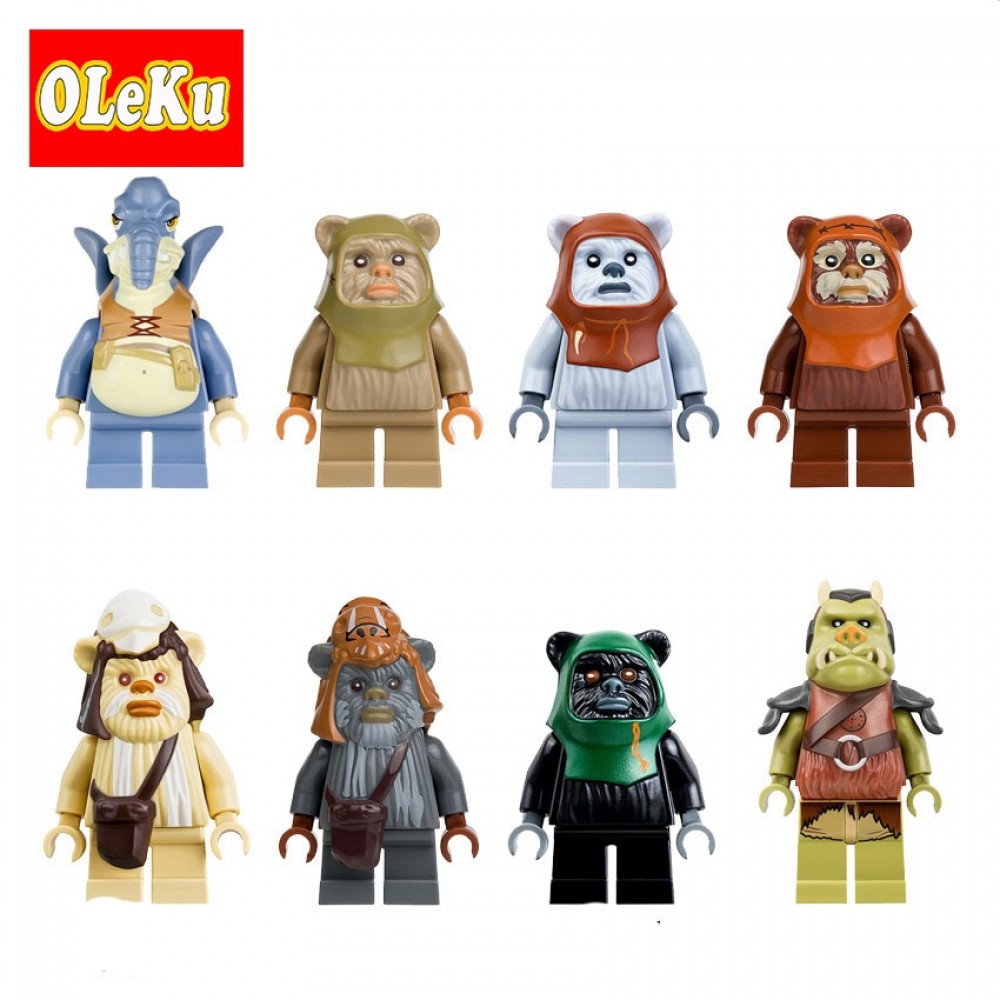 Satrwars single sale Ewok Village Tan Tokkat Wicket Star Wars Figures Bricks Building Blocks Star Wars Gifts Toys for children