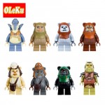 Satrwars single sale Ewok Village Tan Tokkat Wicket Star Wars Figures Bricks Building Blocks Star Wars Gifts Toys for children