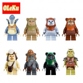 Satrwars single sale Ewok Village Tan Tokkat Wicket Star Wars Figures Bricks Building Blocks Star Wars Gifts Toys for children