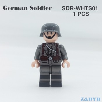 Single Sale Soldiers Commandos Army Weapons Military Figures Guns WW2 Model Building Block Brick Legoed Educational Children Toy