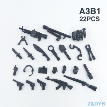 Single Sale Soldiers Commandos Army Weapons Military Figures Guns WW2 Model Building Block Brick Legoed Educational Children Toy