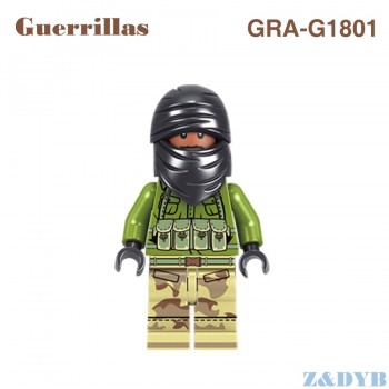 Single Sale Soldiers Commandos Army Weapons Military Figures Guns WW2 Model Building Block Brick Legoed Educational Children Toy