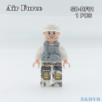 Single Sale Soldiers Commandos Army Weapons Military Figures Guns WW2 Model Building Block Brick Legoed Educational Children Toy