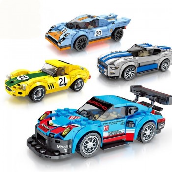 City Super Racers Speed Champions 2018 Supercar Racing Car model Building Blocks Bricks Kids Toys sets