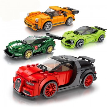 City Super Racers Speed Champions 2018 Supercar Racing Car model Building Blocks Bricks Kids Toys sets