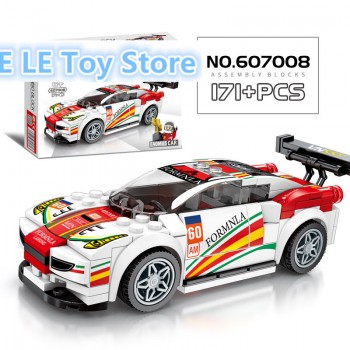 City Super Racers Speed Champions 2018 Supercar Racing Car model Building Blocks Bricks Kids Toys sets