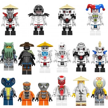 Legoings Ninjagoes Action Figure Bone Soldier Frakjaw Garmadon Weapon Skeleton Army Ninja Building Blocks gift Toys for Children