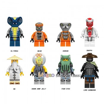 Legoings Ninjagoes Action Figure Bone Soldier Frakjaw Garmadon Weapon Skeleton Army Ninja Building Blocks gift Toys for Children