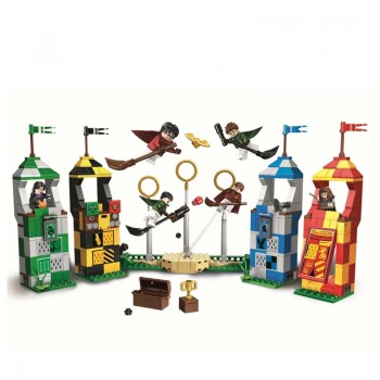 Harry Potter Movie hogwarts Quidditch Match Building Blocks Bricks Toy Compatible LegoINGly 75956 75954 75955 75953 75952 75951