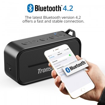 Original Tronsmart Element T2 Bluetooth 4.2 Mini Speaker Water Resistant Outdoor Portable Speaker