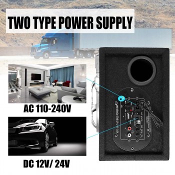 6 Inch Universal Car Bluetooth Speaker 600W Car Subwoofer Speaker Audio Stereo FM radio Car Speakers Sound
