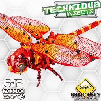 Simulated Insect Building Blocks DIY Dragonfly Bee Model Compatible LegoINGly Technic Creator