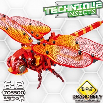 Simulated Insect Building Blocks DIY Dragonfly Bee Model Compatible LegoINGly Technic Creator