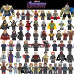 The Avengers 4 Figures Marvel Hulk Thanos Stan Lee Spiderman Toy Blocks Compatible Legoing Building Blocks DIY Toys for Children