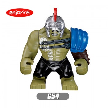 The Avengers 4 Figures Marvel Hulk Thanos Stan Lee Spiderman Toy Blocks Compatible Legoing Building Blocks DIY Toys for Children