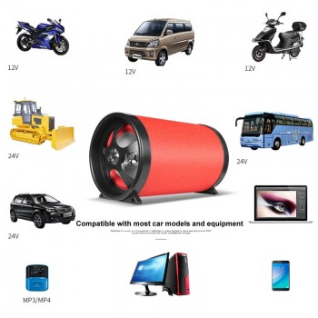 Universal Bluetooth 6 Inch 12V 24V 220V 80W HIFI Car Subwoofer Auto Audio Sound Super Bass Woofer Speaker For Motorcycle Home