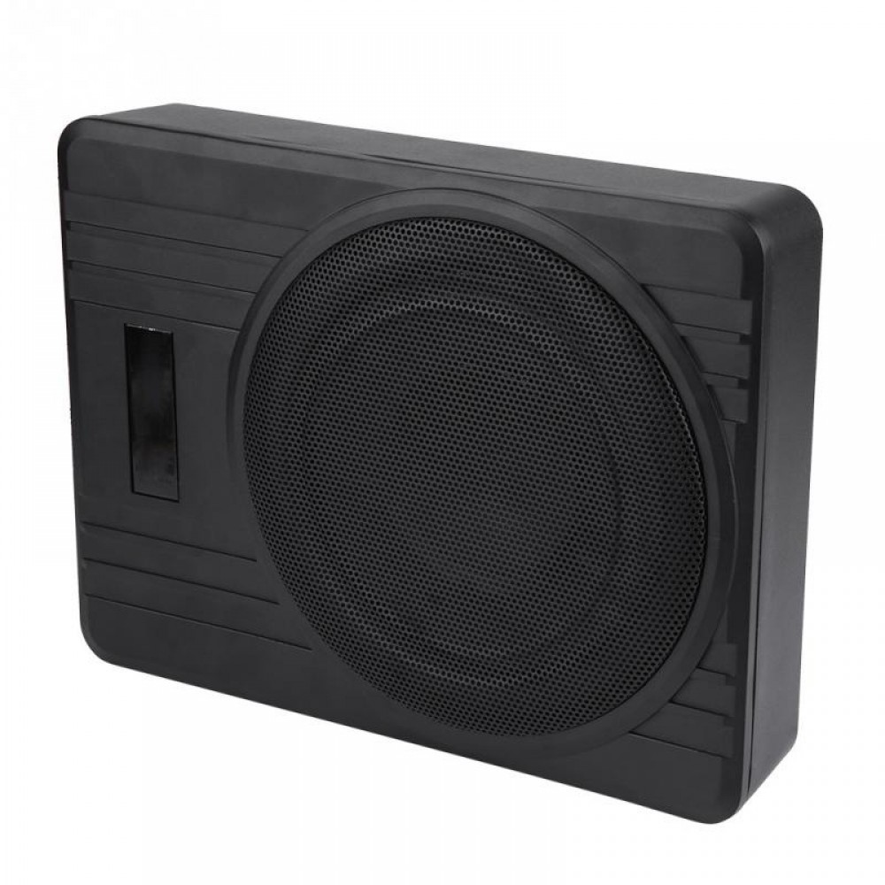 10in 600W Ultra-Thin Under-Seat Car Active Subwoofer Audio Bass Enclosure Speaker Amplifier