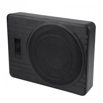 10in 600W Ultra-Thin Under-Seat Car Active Subwoofer Audio Bass Enclosure Speaker Amplifier