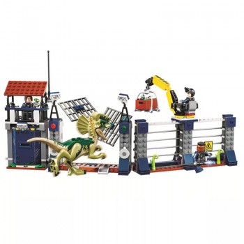Jurassic World 2 Indoraptor Rampage At Lockwood Estate Building Blocks Bricks Compatible Legoings Dinosaur 75930 75932 Toy Model