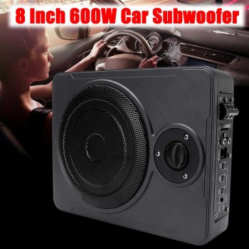 8 Inch 600W Car Subwoofer Amplifier Thin Bass box Sub Amp Amplifier Car Subwoofers Ampfilier Subwoofer Car Speaker