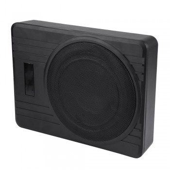10in Ultrathin Car Active Subwoofer Audio Super Bass Enclosure Speaker Amplifier Active Woofer Under Seat Stereo Power Subwoofer