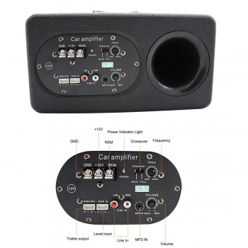 6 Inch 400W 12V Car Subwoofer Under Seat Sub Audio Speaker Music System Sound Car Speakers Subwoofer Car Audio Car Speaker