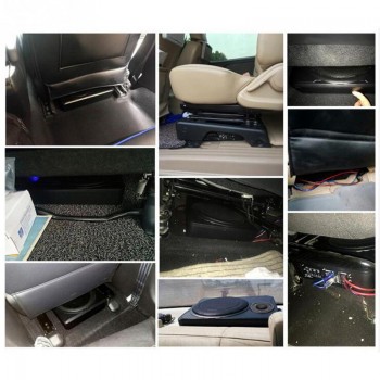 High Power Under-Seat Car Active Subwoofer Speaker Ultra-Thin  Subwoofer Enclosure Audio Bass Speaker Amplifier 10in 600W 12V
