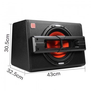 10 Inch 1200W Car Subwoofers Active Trapezoidal Overweight Car Audio Subwoofer Car Speakers Modified High Power Car Speaker Home