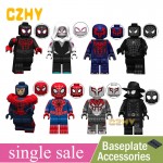 Marvel Ultimate Spider-Man Into the Spider-Verse Web Of Shadows Gwen Stacy Bricks Blocks Gift Toys Legoe Minifigured KT1016