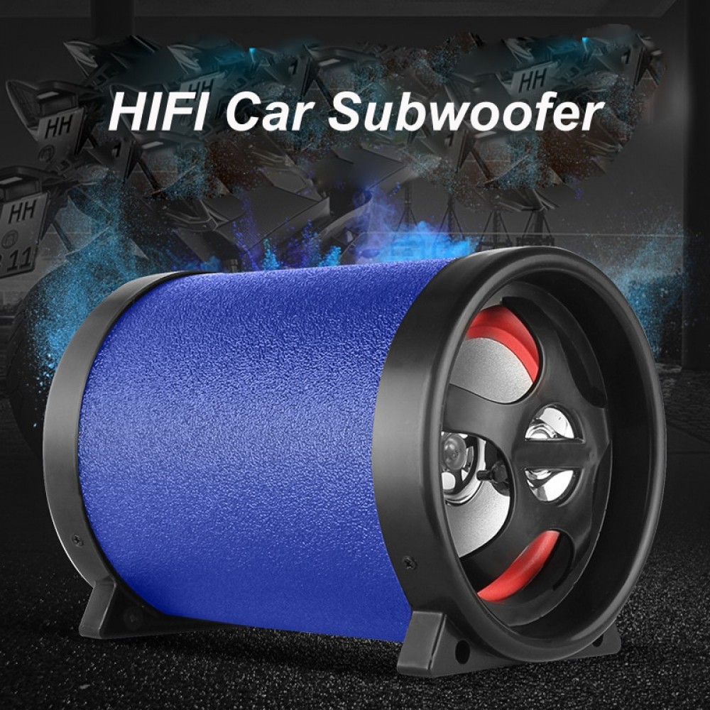 Car Motorcycle Auto Truck Subwoofer Audio 12V 24V 220V 50W  Bluetooth TF USB Bass Audio Speaker Mini 5 inch Sub Woofer Speaker