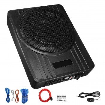 10 Inch 600W Car Speaker Truck Subwoofer Amplifier Amp Slim Under-Seat Super Bass  Car Subwoofer Amplifier Car Speaker